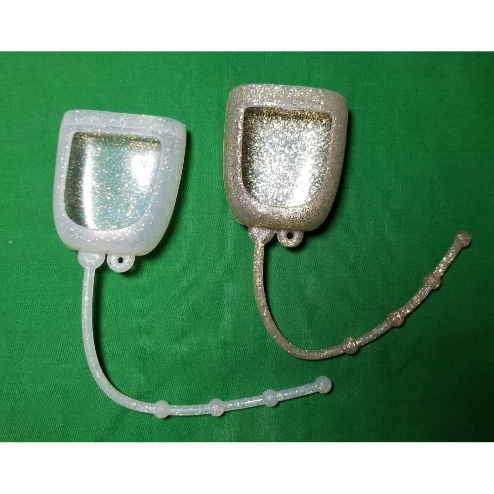 Bath & Body Works Hand Sanitizer Holders 1 Gold 1 Silver Lot of 2 Holders